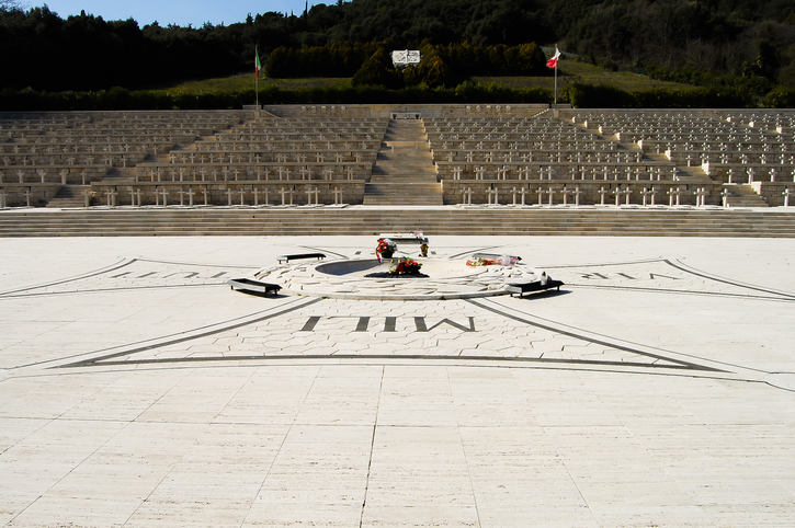 Cementerio de los soldados que lucharon en MonteCassino en la II Guerra Mundial