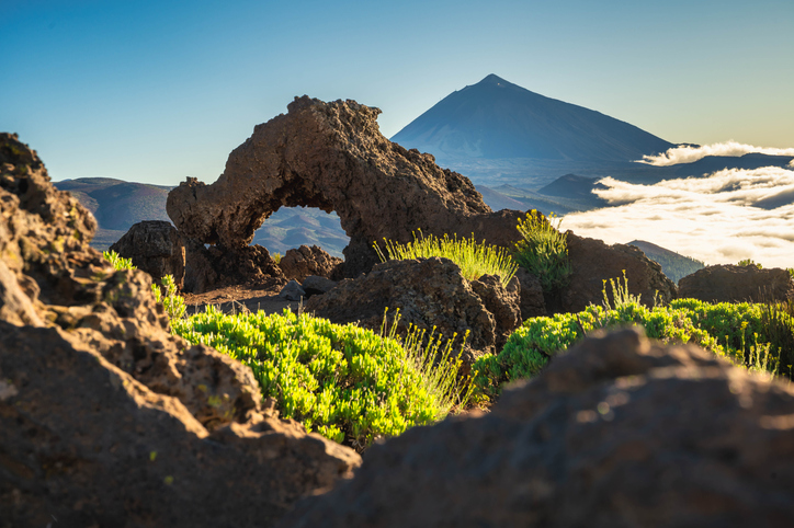 Vista panorámica del Teide 
